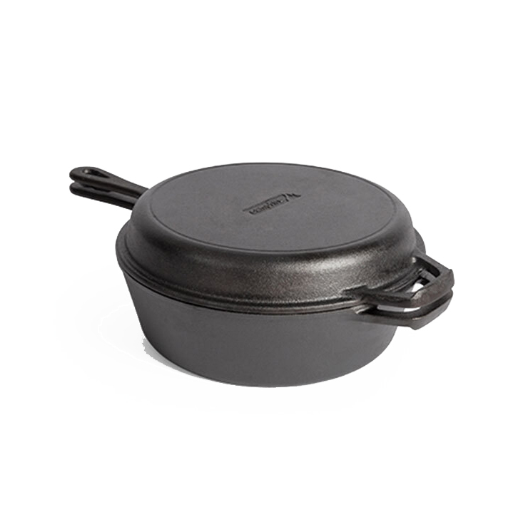 Cast Iron Combo Cooker - Campfire 3.2 Quart Combo Cooker