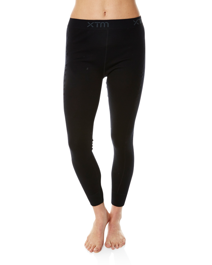 Merino thermal underwear - Women's pants – black